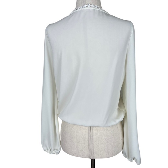 Mi Ami Ivory Long Sleeve Blouse - Picture 4 of 7